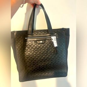 Mens Versace leather and nylon Vitelli St. Greca bag! Brand new!